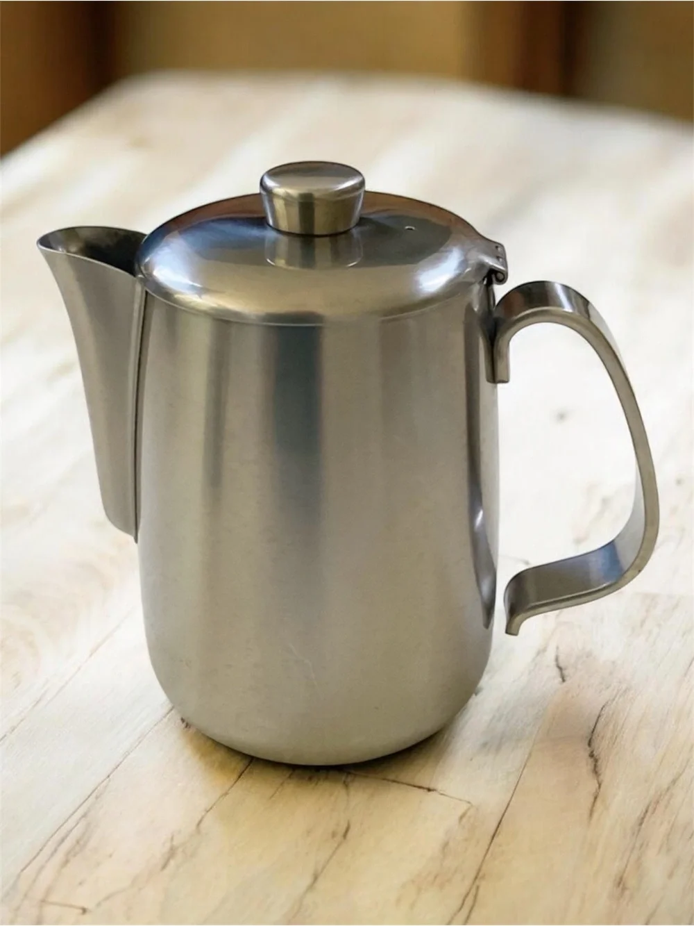 Vintage Alessi Italy 18/10 Stainless Steel Coffee Server Pot Modernist MCM